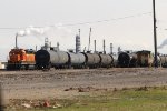 BNSF 2861 and BN Caboose 12326